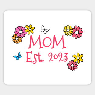 Mom Est 2023 Mother's Day Mothering Sunday Sticker